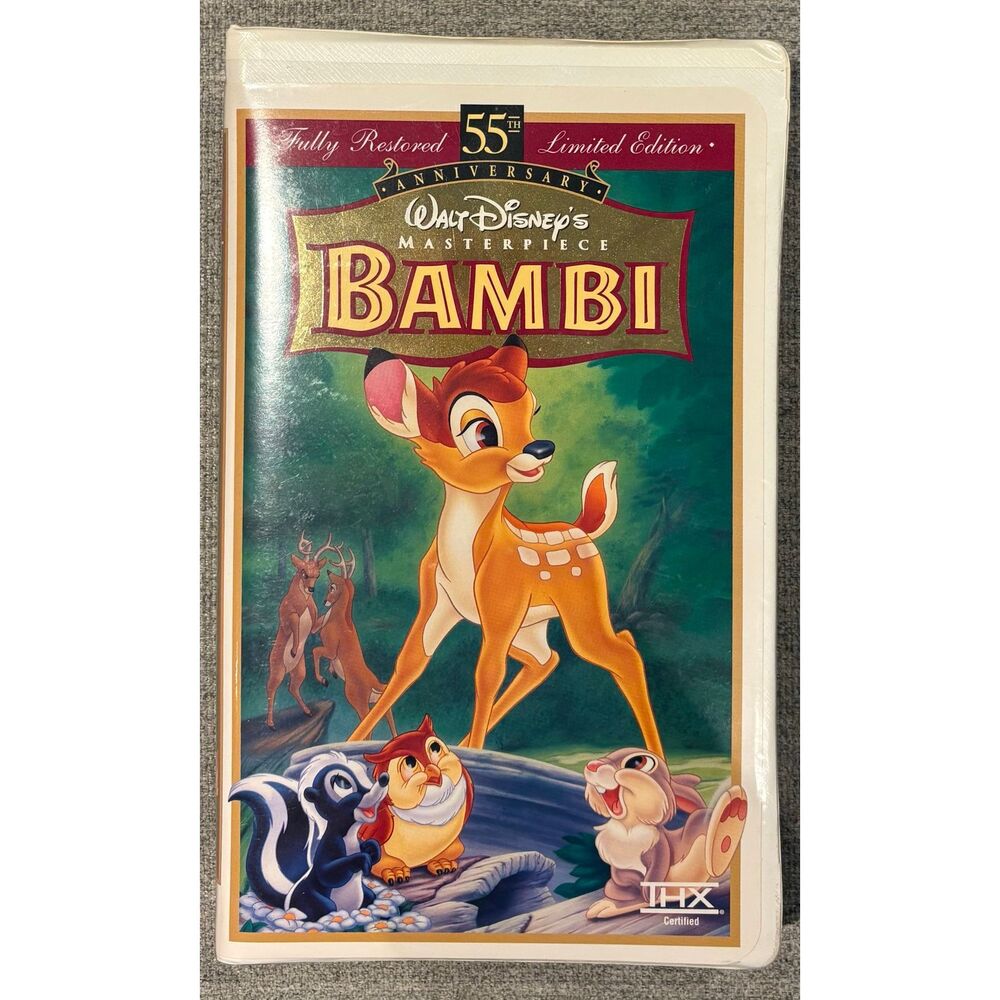 Walt Disney's Masterpiece edition of Bambi released on VHS in 1997